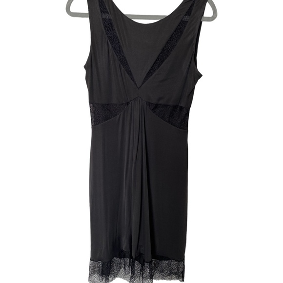 BCBG Maxazria Minette Dress Black Lace Sleeveless Medium - Picture 7 of 16